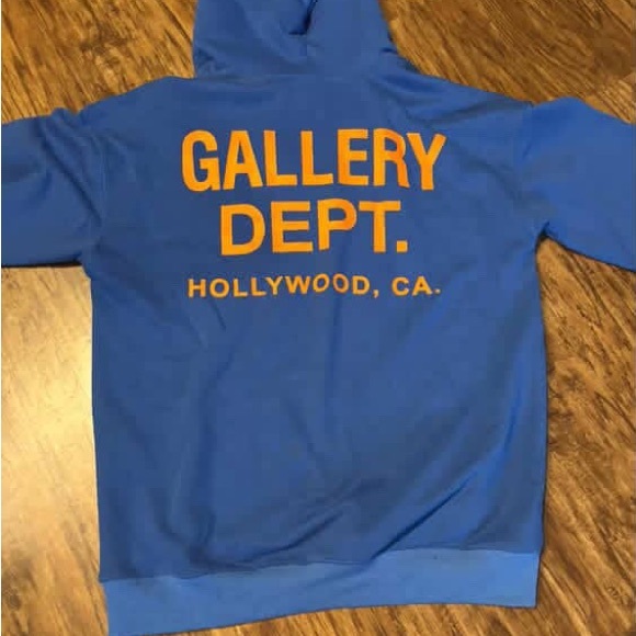 Gallery Dept Blue and Orange Hoodie - Picture 2 of 2